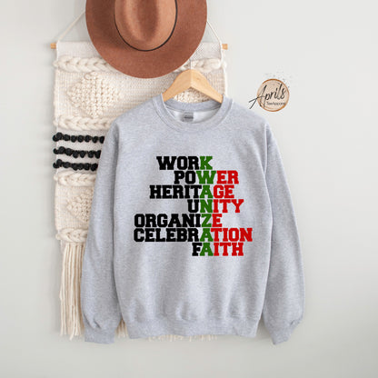 Kwanzaa Hoodie for Women: Gildan 18000 Heritage Sweatshirt Gift, Cozy Printify Choice for African Pride and Unity