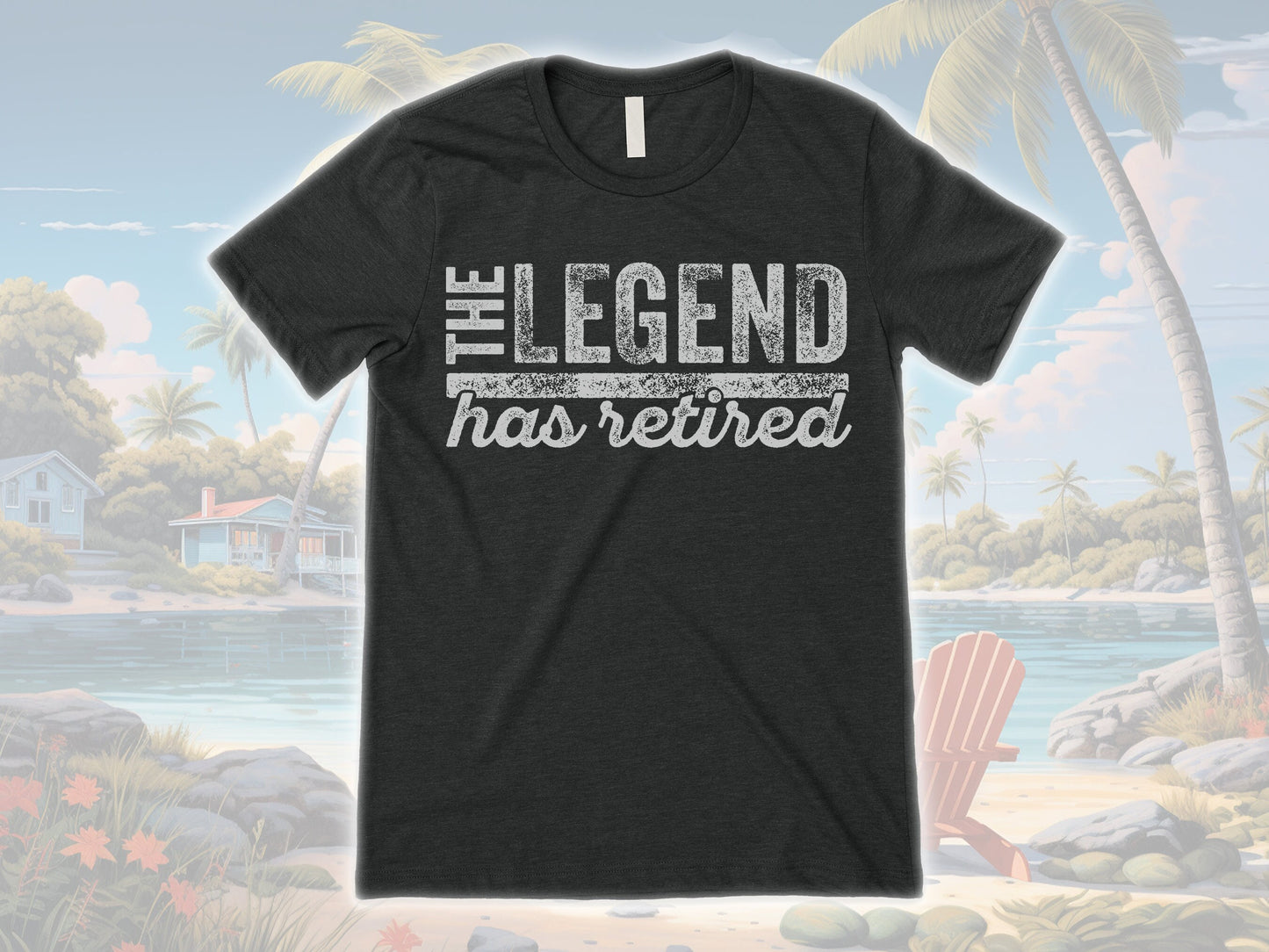 Gildan 5000 Unisex Heavy Cotton Tee - The Legend Has Retired T-Shirt, Funny Retirement Gift for Men & Women, Perfect for Dad, Printify Choice