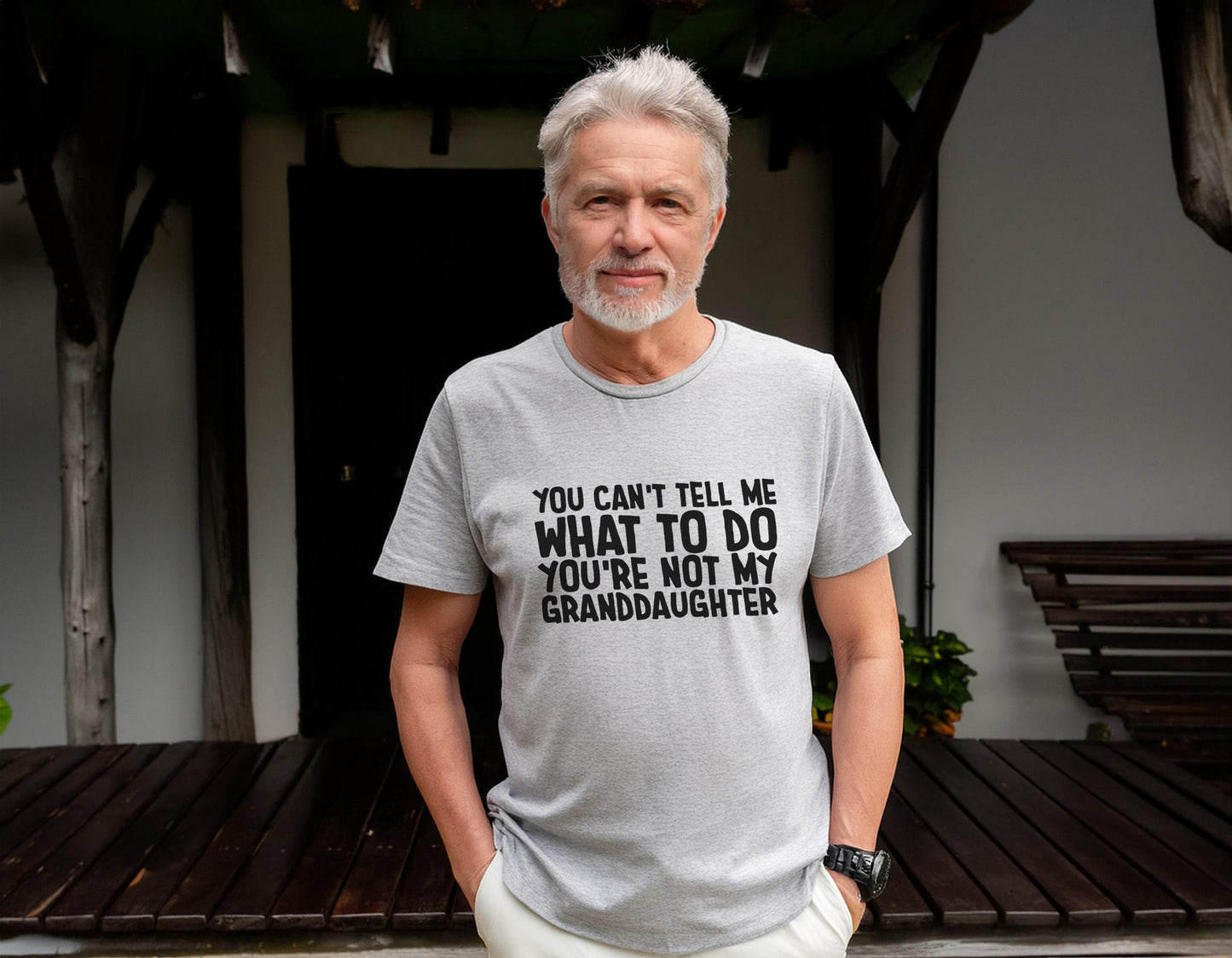 Unisex Heavy Cotton Tee Gildan 5000 - Funny Grandpa Gift for Father's Day, Retirement, Printify Choice Shirt for Men