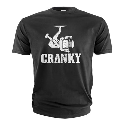 Cranky Fishing T-Shirt Gift for Dad or Husband, Gildan 5000 Unisex Heavy Cotton Tee, Funny Fisherman Outfit, Printify Choice, Size 4 Available