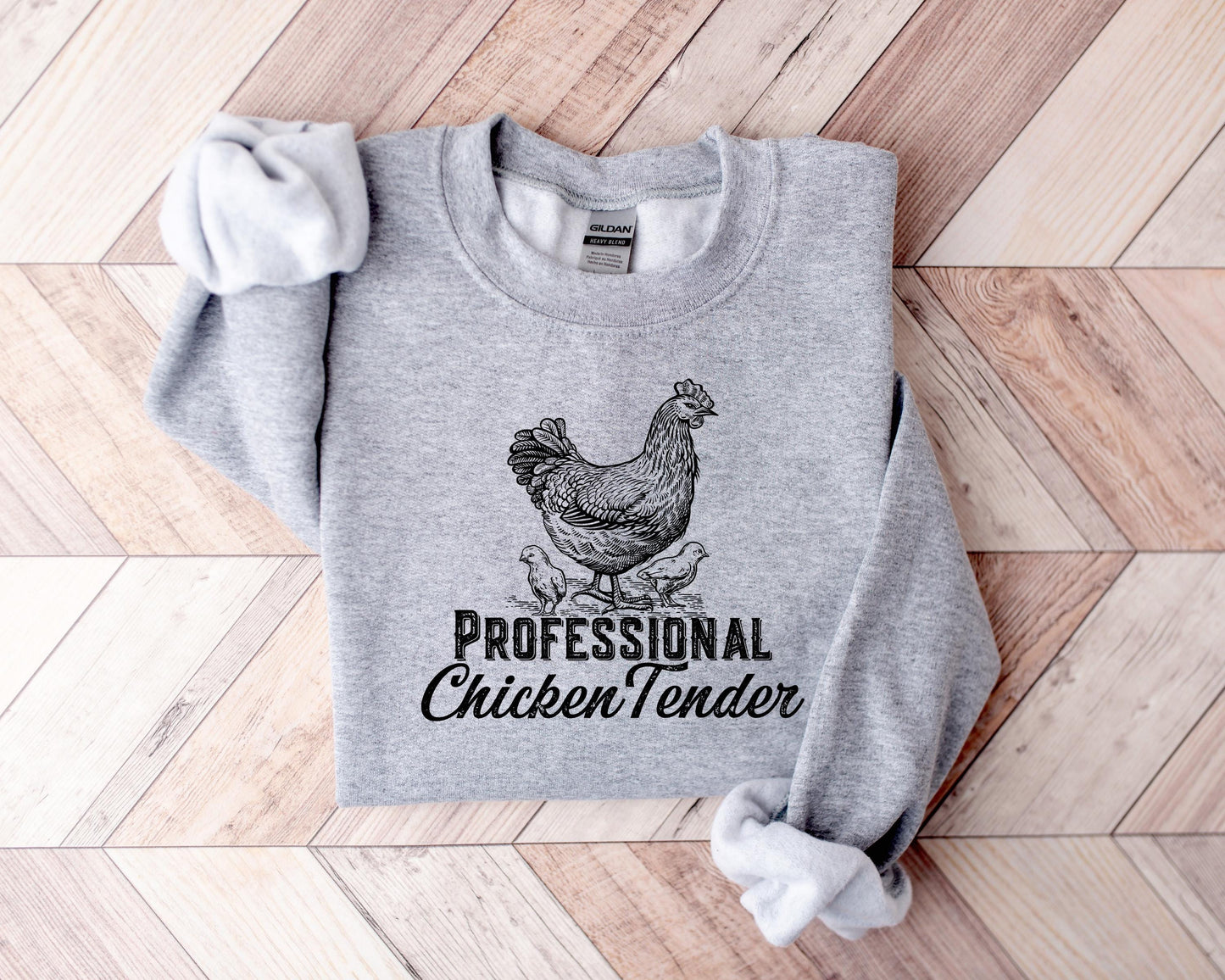 ✨Gildan 18000 Chicken Lover Sweatshirt✨ Cozy Printify Choice for Women, Cute Country Girl Gift, Aesthetic Outfit for Fall