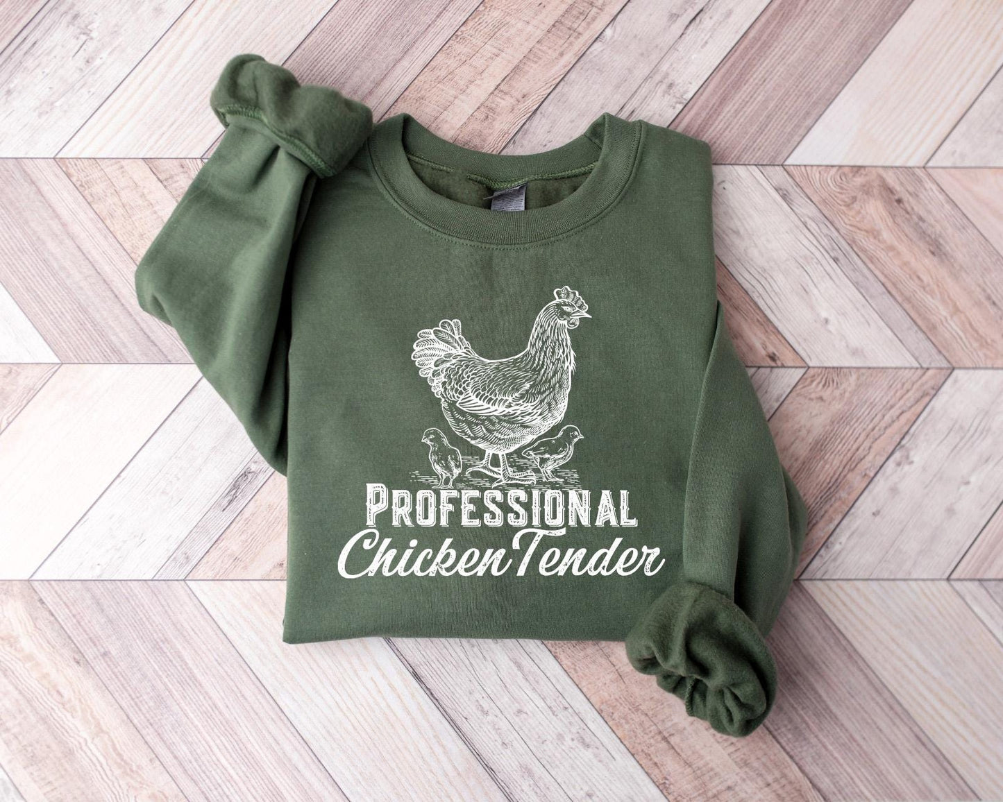 ✨Gildan 18000 Chicken Lover Sweatshirt✨ Cozy Printify Choice for Women, Cute Country Girl Gift, Aesthetic Outfit for Fall