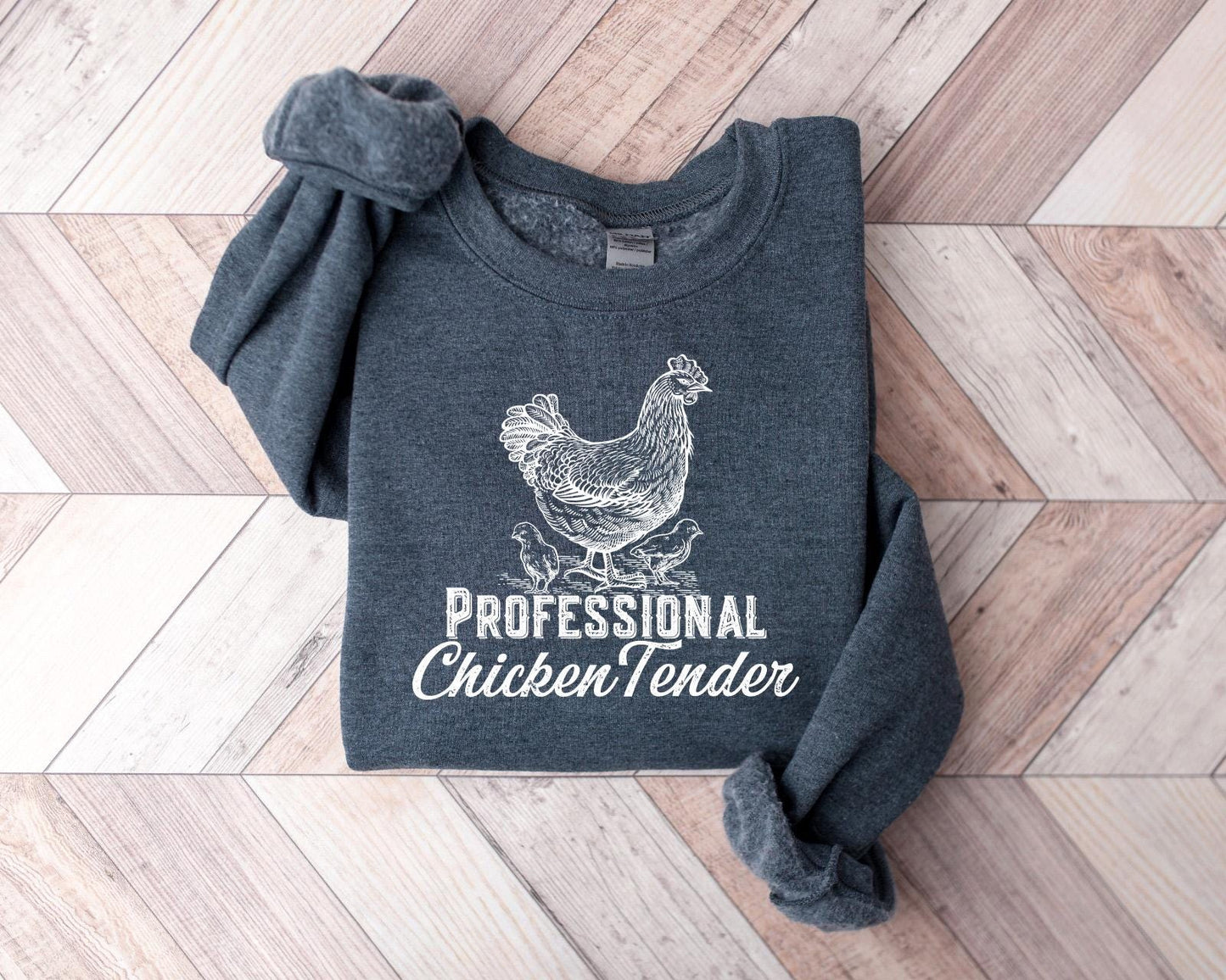 ✨Gildan 18000 Chicken Lover Sweatshirt✨ Cozy Printify Choice for Women, Cute Country Girl Gift, Aesthetic Outfit for Fall