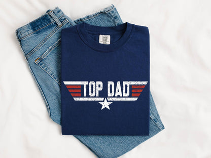 Gildan 5000 Unisex Heavy Cotton Tee - Top Dad T-Shirt for Men, Christmas Gift from Daughter or Son, Printify Choice