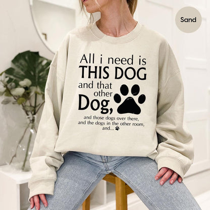 Cozy Gildan 18000 Dog Mom Sweatshirt for Women - Perfect Pet Lover Gift, Aesthetic Fur Mama Outfit, Printify Choice