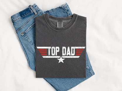 Gildan 5000 Unisex Heavy Cotton Tee - Top Dad T-Shirt for Men, Christmas Gift from Daughter or Son, Printify Choice