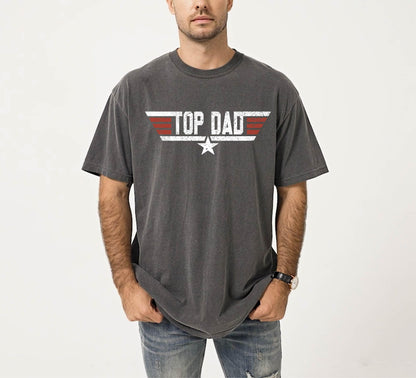 Gildan 5000 Unisex Heavy Cotton Tee - Top Dad T-Shirt for Men, Christmas Gift from Daughter or Son, Printify Choice