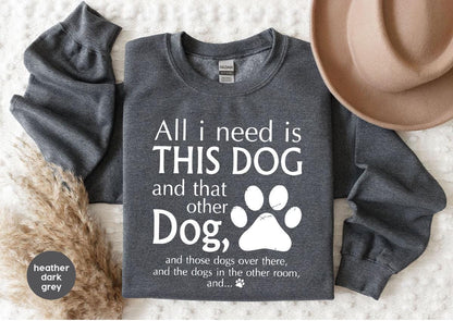 Cozy Gildan 18000 Dog Mom Sweatshirt for Women - Perfect Pet Lover Gift, Aesthetic Fur Mama Outfit, Printify Choice