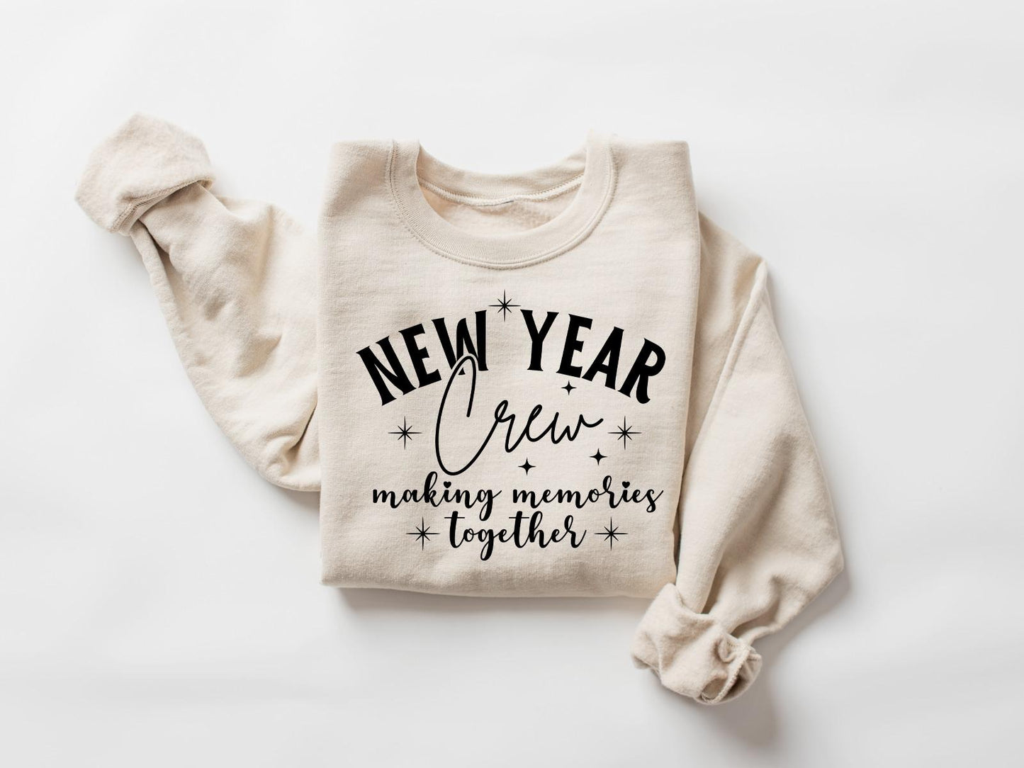 ✨Gildan 18000 New Year Crew Sweatshirt✨ Cozy Unisex Printify Choice for Women, Men, Christmas Family, Hello 2024 Outfit