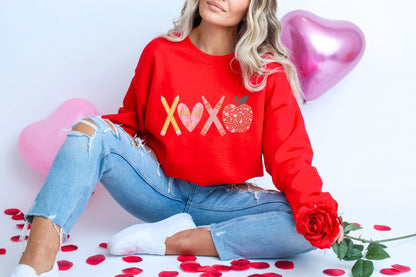 Teacher Valentines Day Sweatshirt Gildan 18000, Funny Teacher Gift, Cozy Unisex Love Shirt, Printify Choice Valentine's Outfit