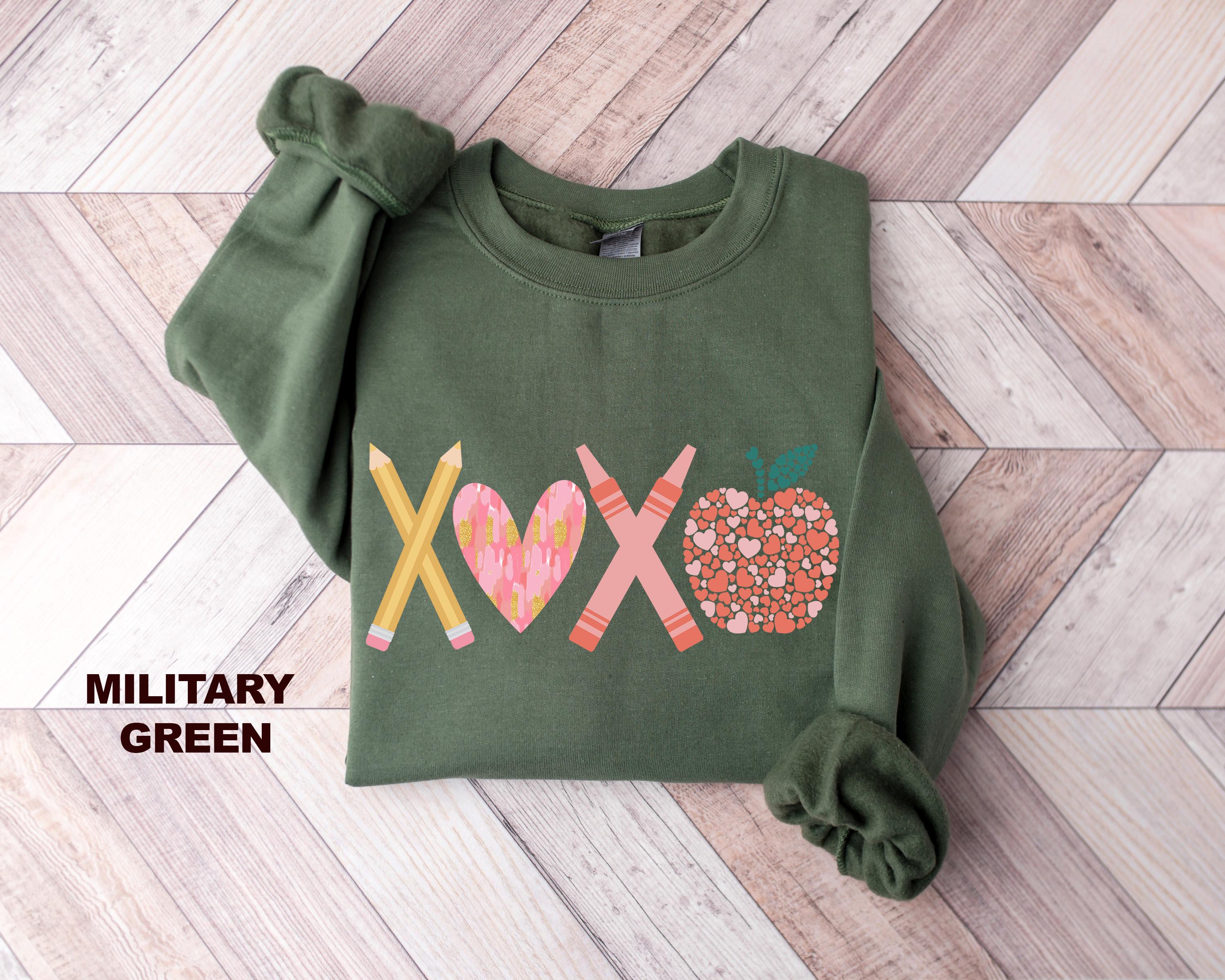 Teacher Valentines Day Sweatshirt Gildan 18000, Funny Teacher Gift, Cozy Unisex Love Shirt, Printify Choice Valentine's Outfit