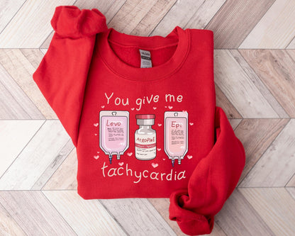 ✨Nurse Valentine Sweatshirt Gildan 18000✨ Cozy Gift for Women, Valentine's Day Aesthetic, Unisex Printify Choice