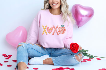 Teacher Valentines Day Sweatshirt Gildan 18000, Funny Teacher Gift, Cozy Unisex Love Shirt, Printify Choice Valentine's Outfit