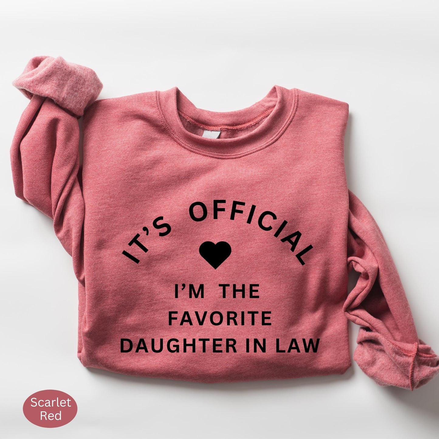Gildan 18000 Favorite Daughter In Law Hoodie Funny Sweatshirt Gift Printify Choice Crewneck for Women Cozy Unisex Outfit