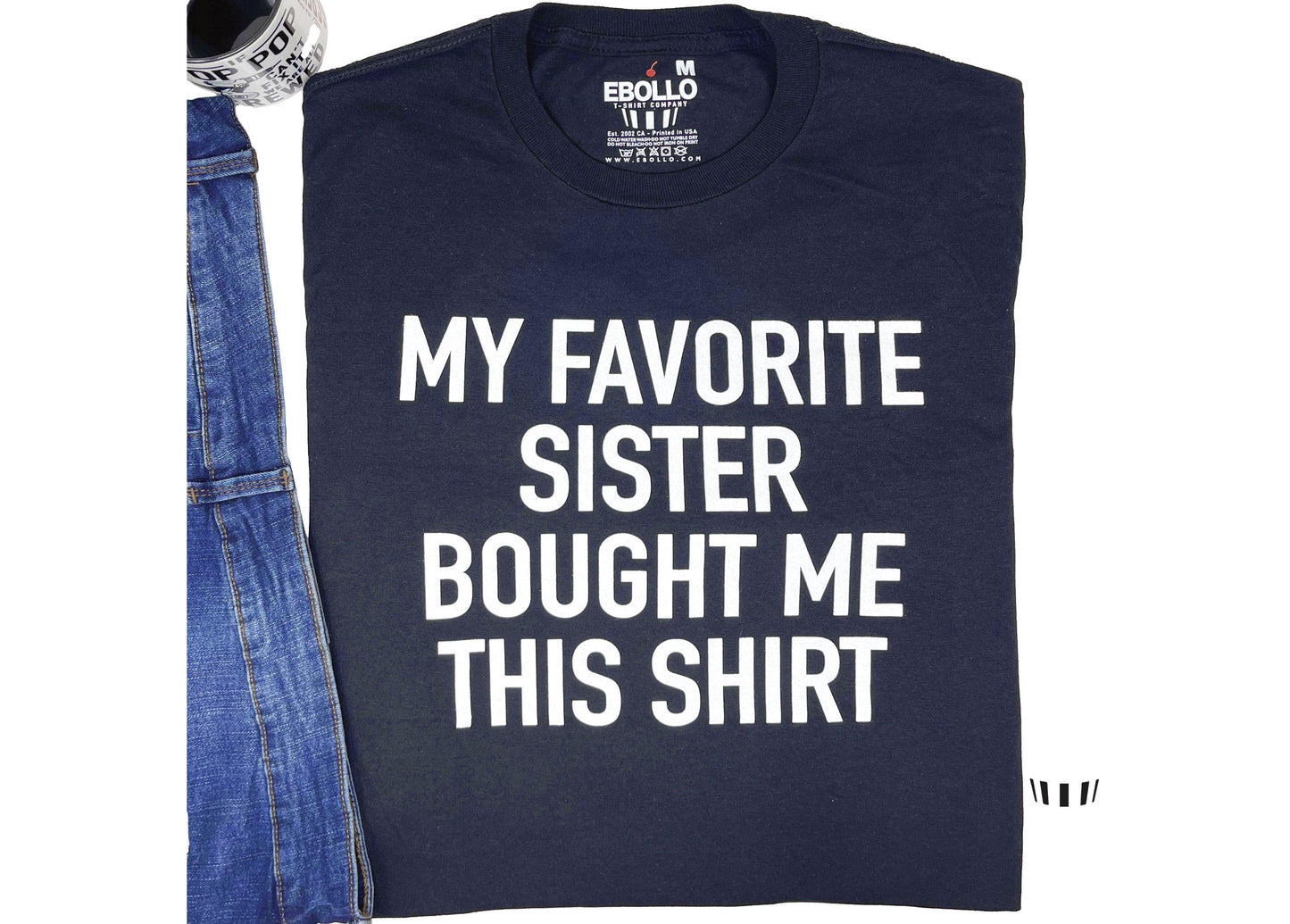 Gildan 5000 Unisex Heavy Cotton Tee - Funny'My Favorite Sister'T-Shirt, Perfect Brother Birthday Gift, Printify Choice, Top Pick for All