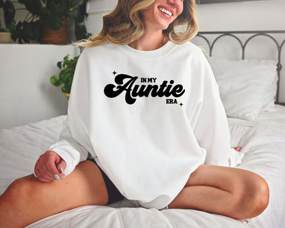 In My Auntie Era Sweatshirt: Gildan 18000 Cozy Gift for Women, Printify Choice Cotton-Blend, Aesthetic Crewneck for Viral Outfits