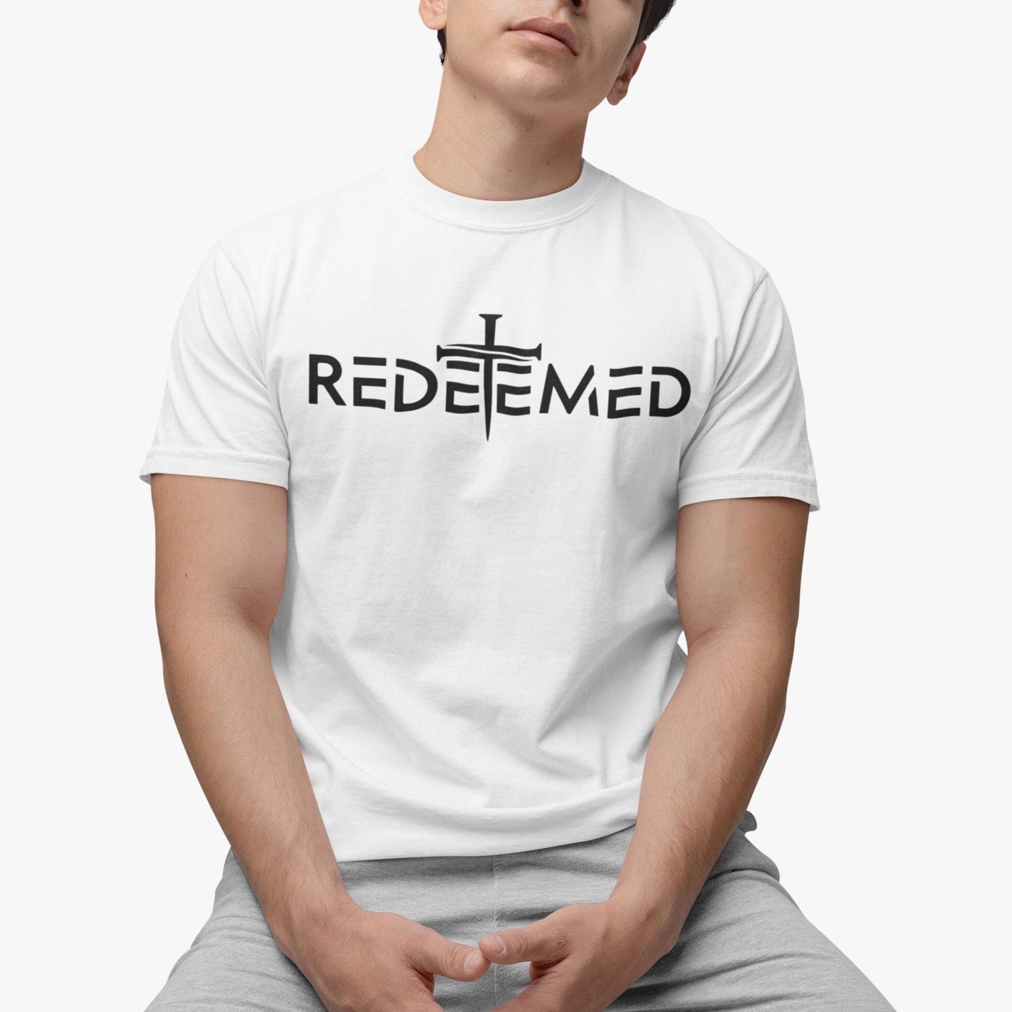 Gildan 5000 Unisex Heavy Cotton Faith Shirt for Men - Redeemed Christian Tee, Perfect Father's Day or Birthday Gift, Trendy Printify Choice