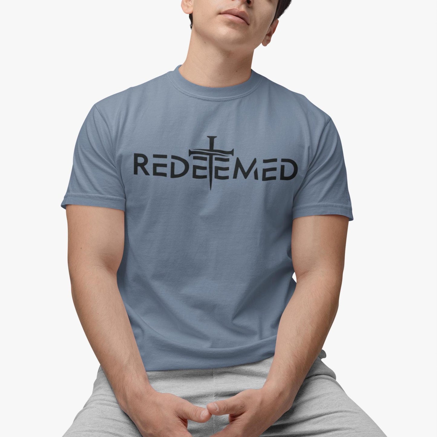 Gildan 5000 Unisex Heavy Cotton Faith Shirt for Men - Redeemed Christian Tee, Perfect Father's Day or Birthday Gift, Trendy Printify Choice