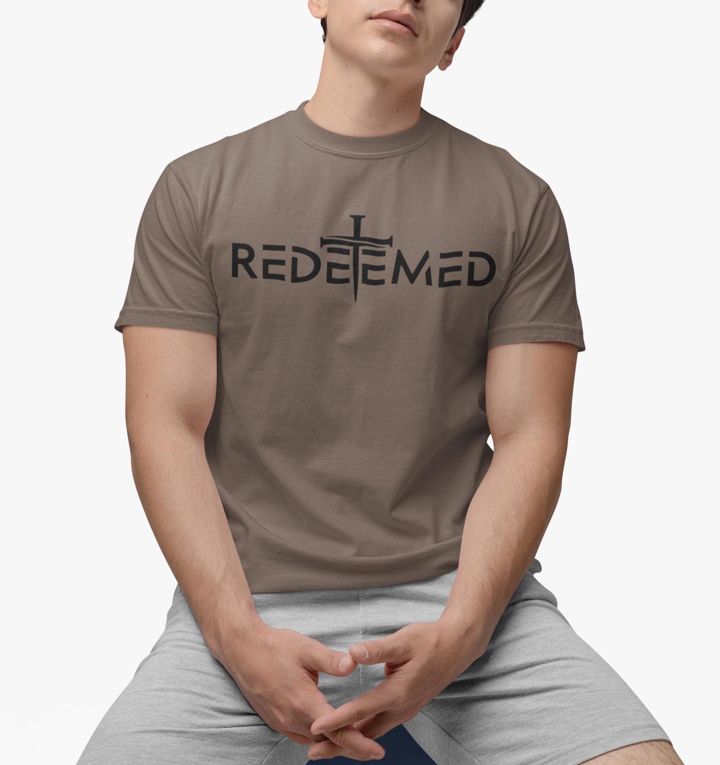 Gildan 5000 Unisex Heavy Cotton Faith Shirt for Men - Redeemed Christian Tee, Perfect Father's Day or Birthday Gift, Trendy Printify Choice