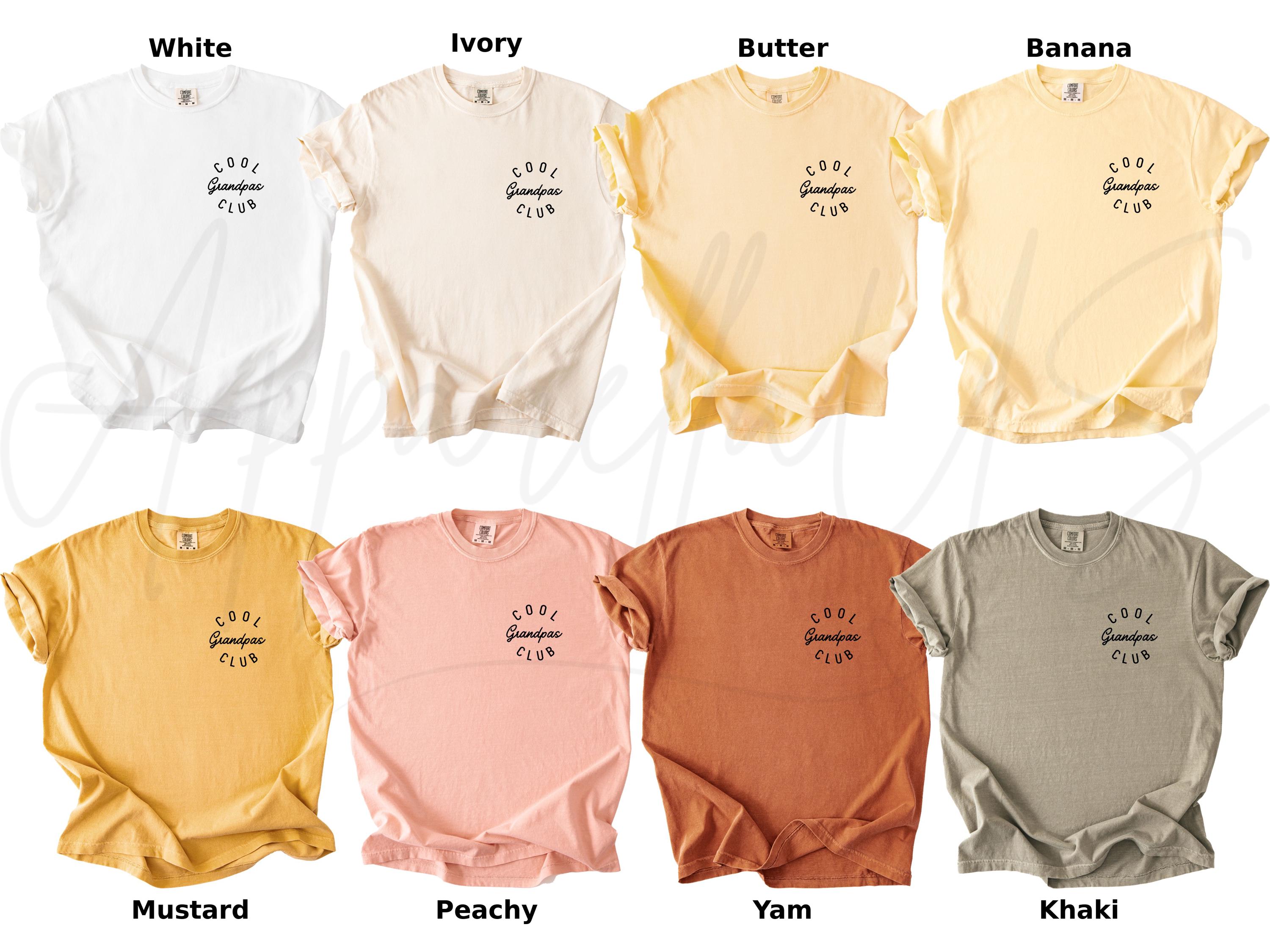 Comfort Colors® 1717 Unisex Tee: Cool Grandpas Club Shirt, Best Father's Day Gift, Grandfather Aesthetic, Garment-Dyed for Men