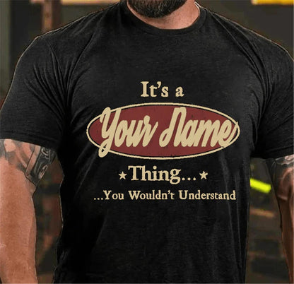 Gildan 5000 Unisex Heavy Cotton Tee "It's a Your Name Thing" – Perfect Gift for Men & Women, Printify Choice, Ideal Casual Outfit