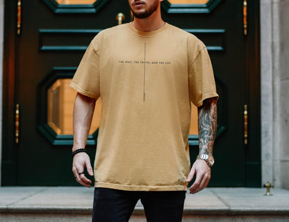 Comfort Colors® 1717 John 14 6 Unisex T-shirt, SwiftPOD Jesus is King Merch, Faith Over Fear Top, Perfect Christian Gift for Men & Women