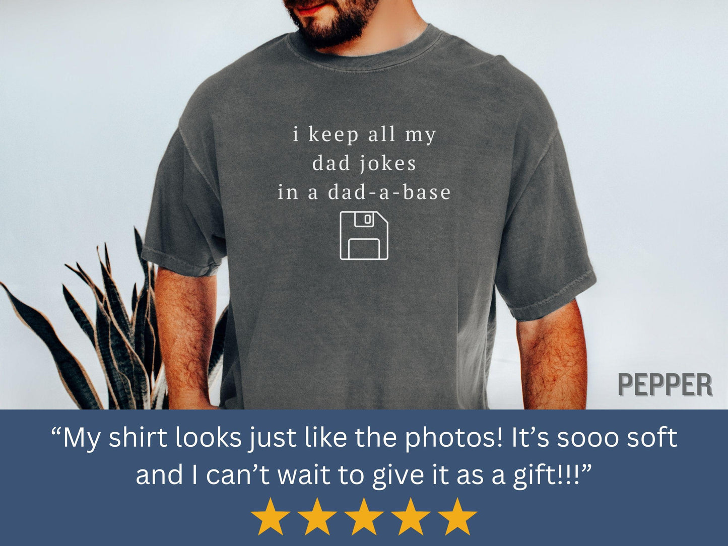 Dad-a-Base Shirt Funny Dad Joke Comfort Colors® 1717, Unisex Garment-Dyed T-shirt, SwiftPOD Gift for Dad, Father's Day, Sarcastic Outfit (KC0383)