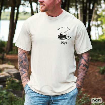 Comfort Colors® 1717 Unisex Garment-Dyed T-shirt Gift for Grandpa Pops Fishing Aesthetic Grandpa Gift Shirt