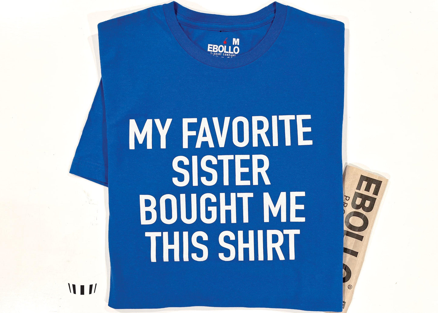 Gildan 5000 Unisex Heavy Cotton Tee - Funny'My Favorite Sister'T-Shirt, Perfect Brother Birthday Gift, Printify Choice, Top Pick for All