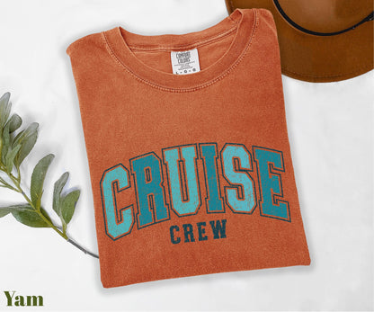 Comfort Colors® 1717 Unisex Garment-Dyed T-shirt, Retro Cruise Shirt, Family Trip Tee, SwiftPOD, Perfect for Matching Cruise Outfits