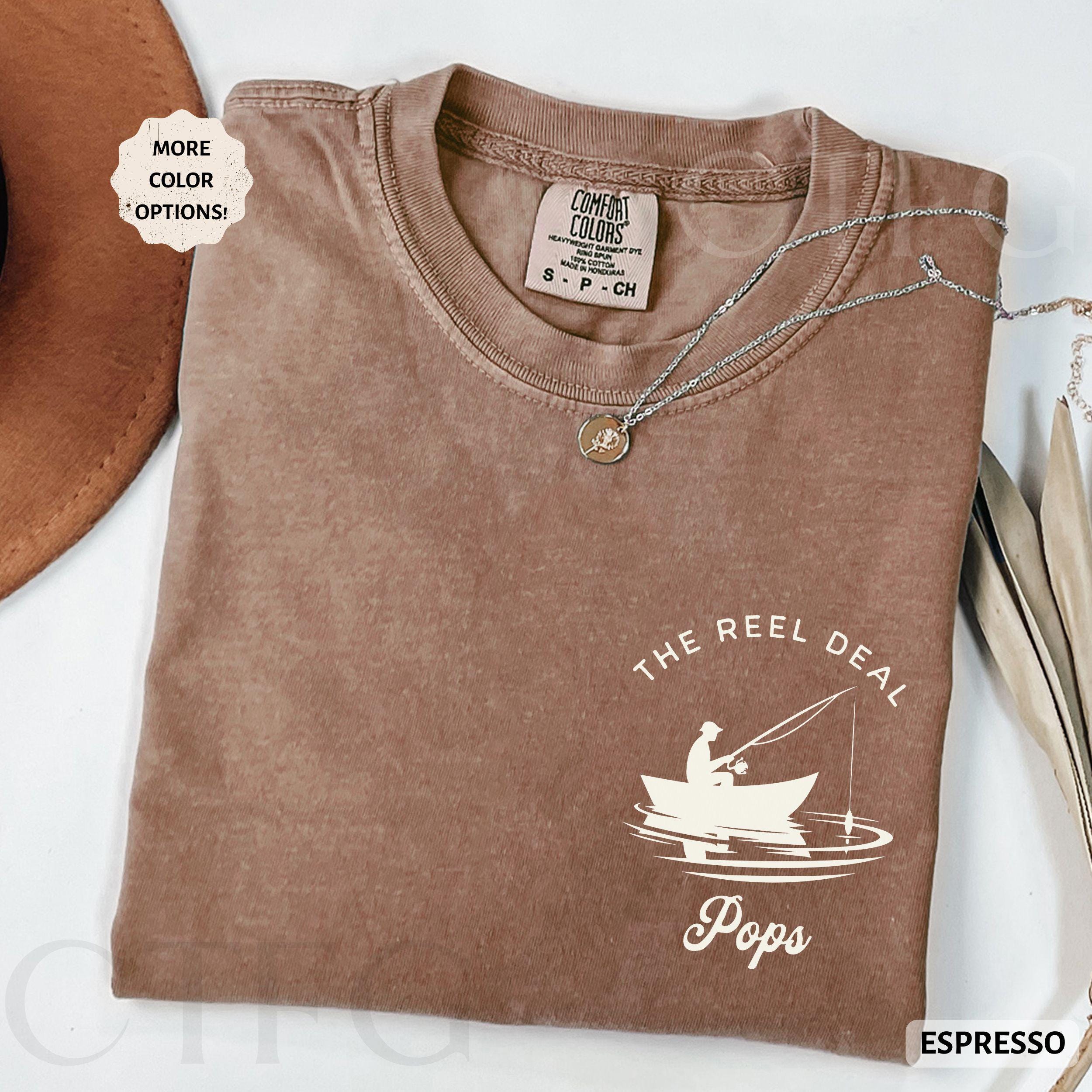 Comfort Colors® 1717 Unisex Garment-Dyed T-shirt Gift for Grandpa Pops Fishing Aesthetic Grandpa Gift Shirt