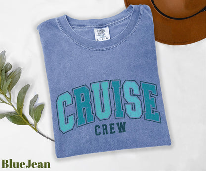 Comfort Colors® 1717 Unisex Garment-Dyed T-shirt, Retro Cruise Shirt, Family Trip Tee, SwiftPOD, Perfect for Matching Cruise Outfits