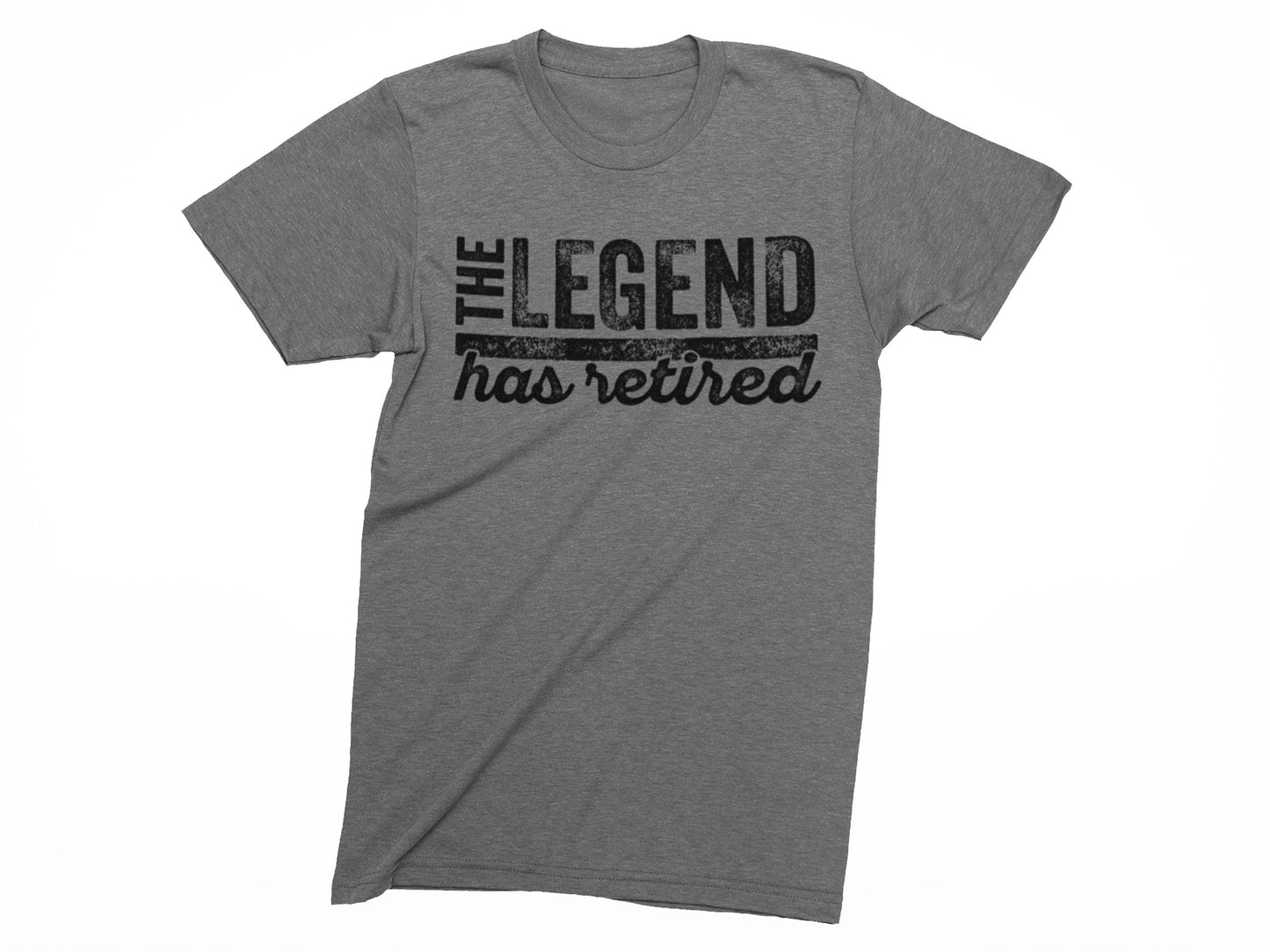 Gildan 5000 Unisex Heavy Cotton Tee - The Legend Has Retired T-Shirt, Funny Retirement Gift for Men & Women, Perfect for Dad, Printify Choice