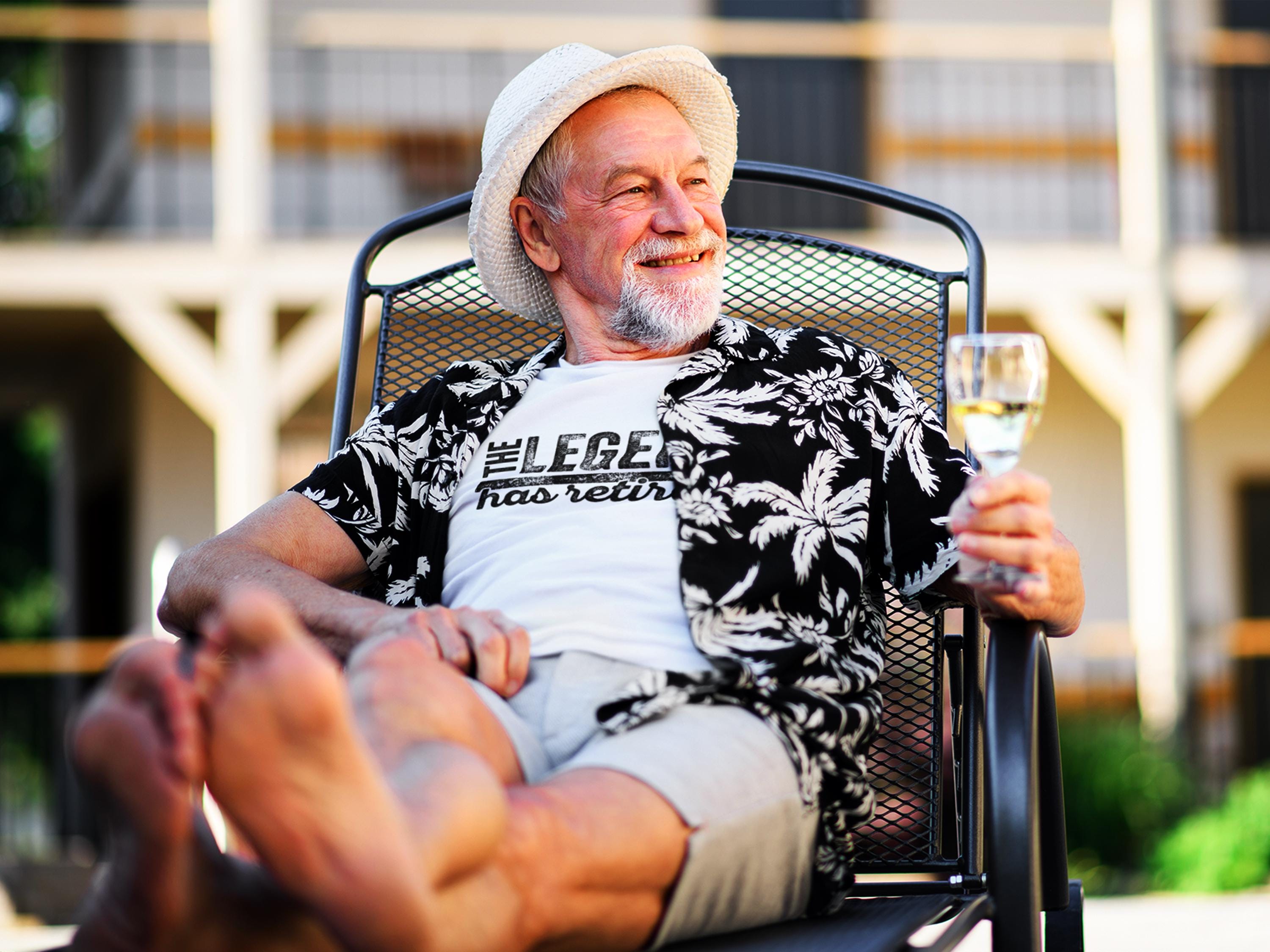 Gildan 5000 Unisex Heavy Cotton Tee - The Legend Has Retired T-Shirt, Funny Retirement Gift for Men & Women, Perfect for Dad, Printify Choice