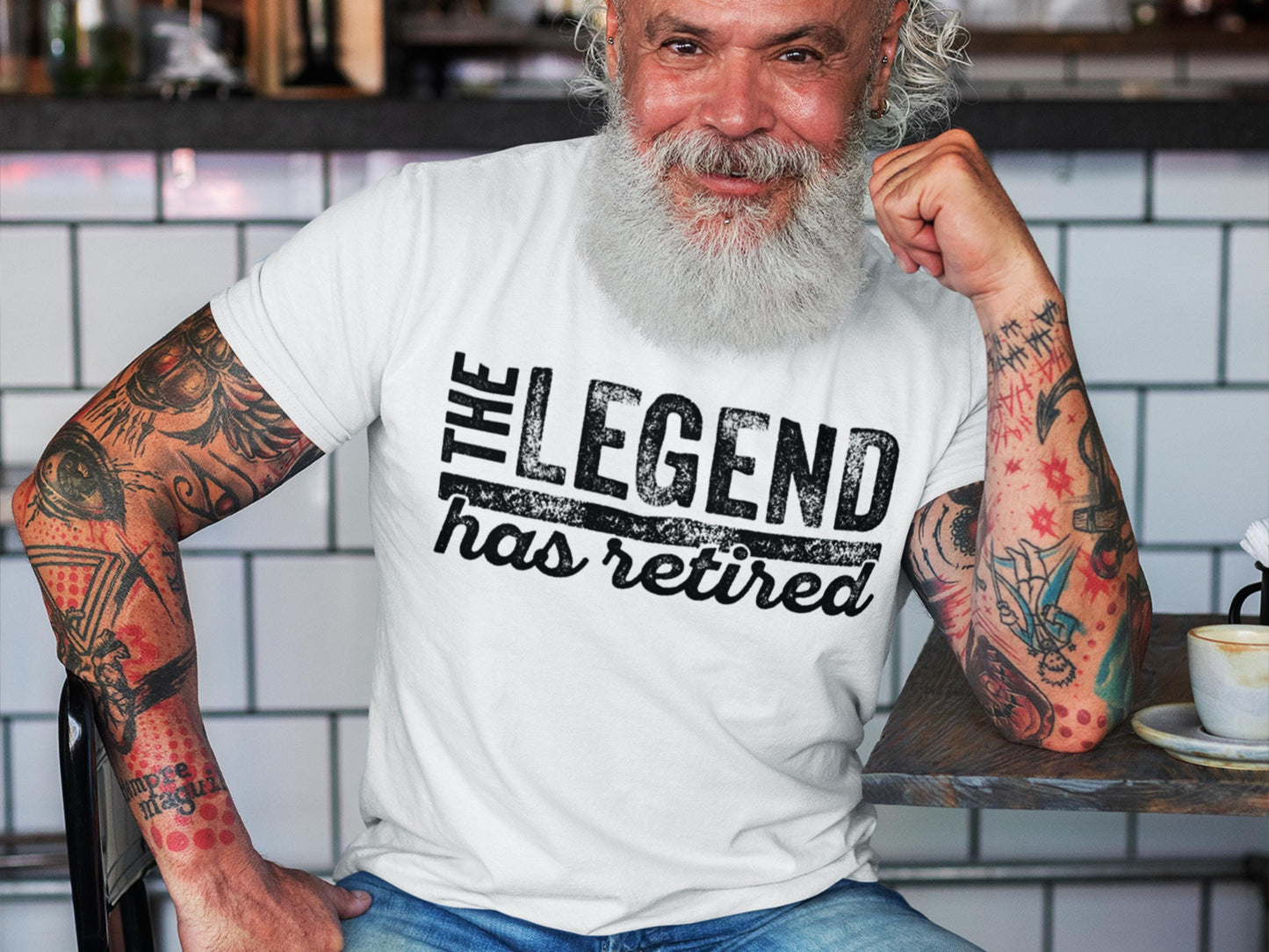 Gildan 5000 Unisex Heavy Cotton Tee - The Legend Has Retired T-Shirt, Funny Retirement Gift for Men & Women, Perfect for Dad, Printify Choice