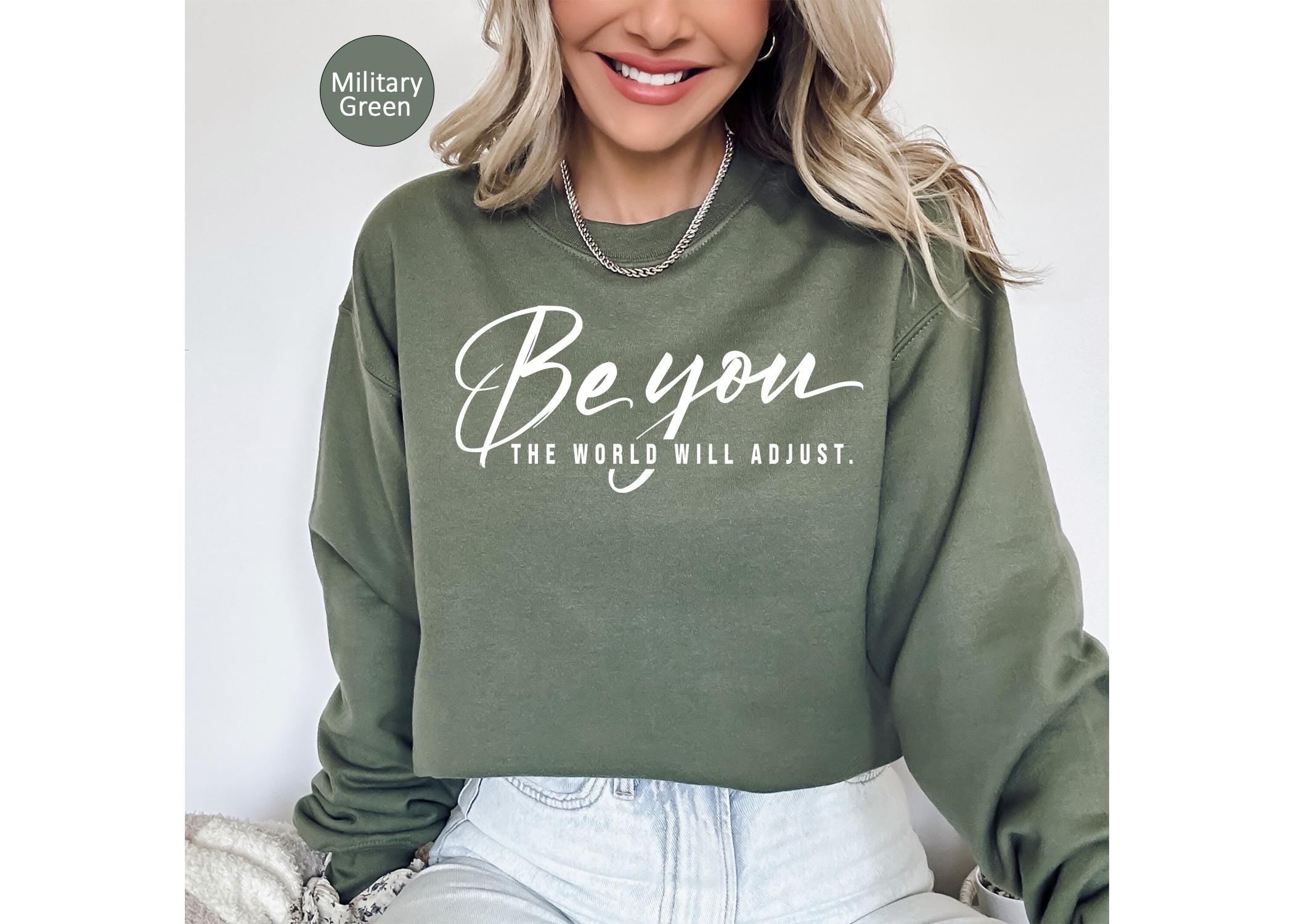 Be You Sweatshirt Gildan 18000, Inspirational Self-Love Gift, Cozy Unisex Crewneck by Printify, Perfect for Women & Men