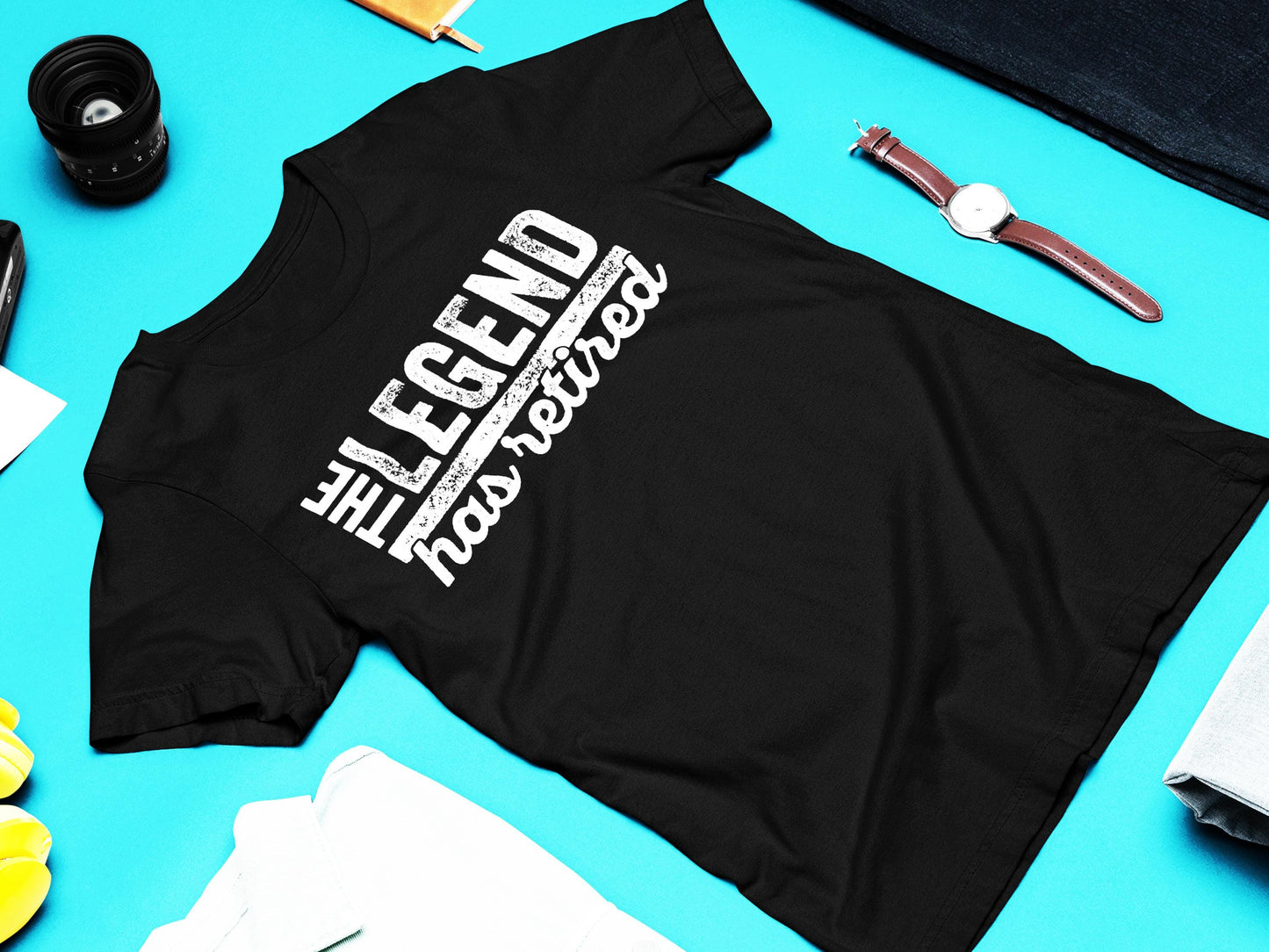 Gildan 5000 Unisex Heavy Cotton Tee - The Legend Has Retired T-Shirt, Funny Retirement Gift for Men & Women, Perfect for Dad, Printify Choice