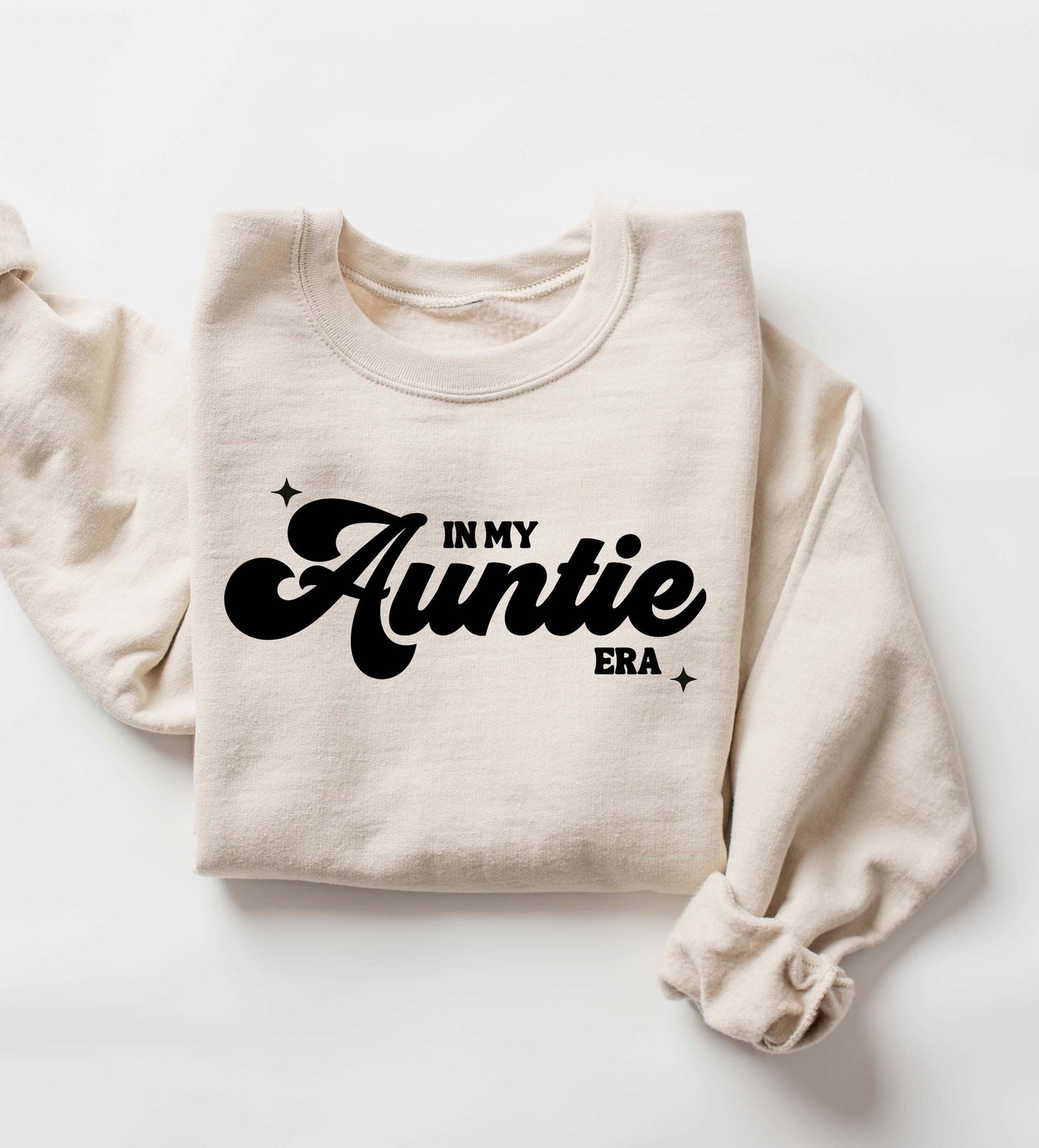 In My Auntie Era Sweatshirt: Gildan 18000 Cozy Gift for Women, Printify Choice Cotton-Blend, Aesthetic Crewneck for Viral Outfits