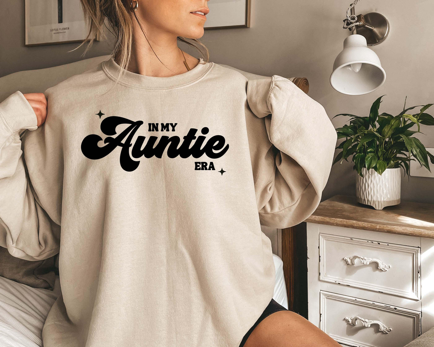 In My Auntie Era Sweatshirt: Gildan 18000 Cozy Gift for Women, Printify Choice Cotton-Blend, Aesthetic Crewneck for Viral Outfits