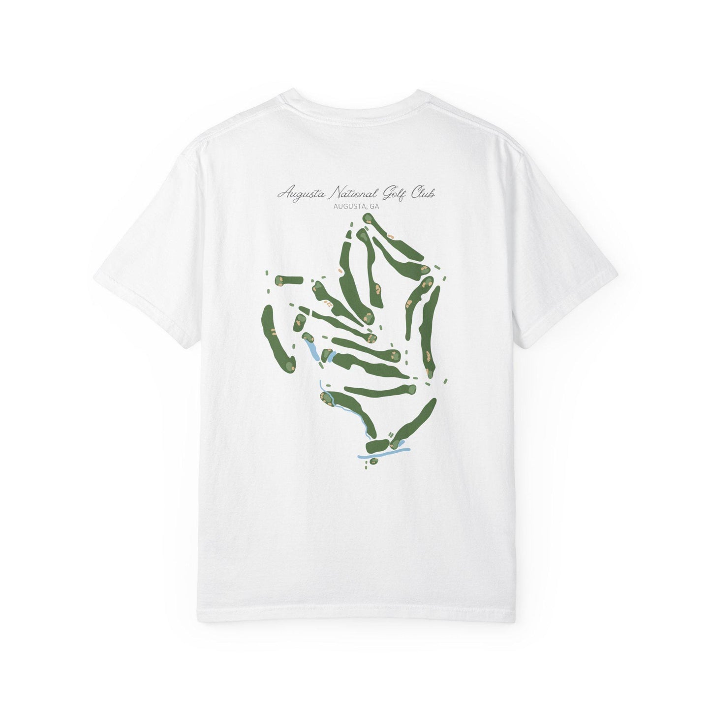 Augusta National Golf Map Tee - Comfort Colors® 1717 Unisex Garment-Dyed T-shirt for Golf Fans, SwiftPOD Design, Perfect Gift for Masters Lovers