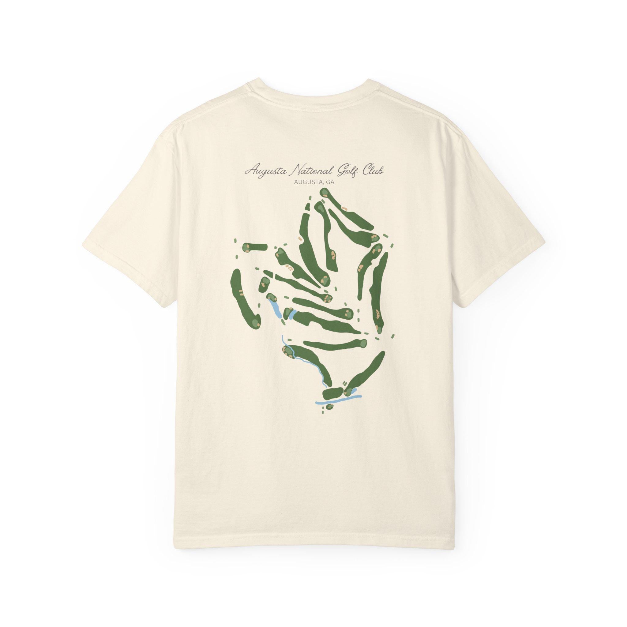 Augusta National Golf Map Tee - Comfort Colors® 1717 Unisex Garment-Dyed T-shirt for Golf Fans, SwiftPOD Design, Perfect Gift for Masters Lovers