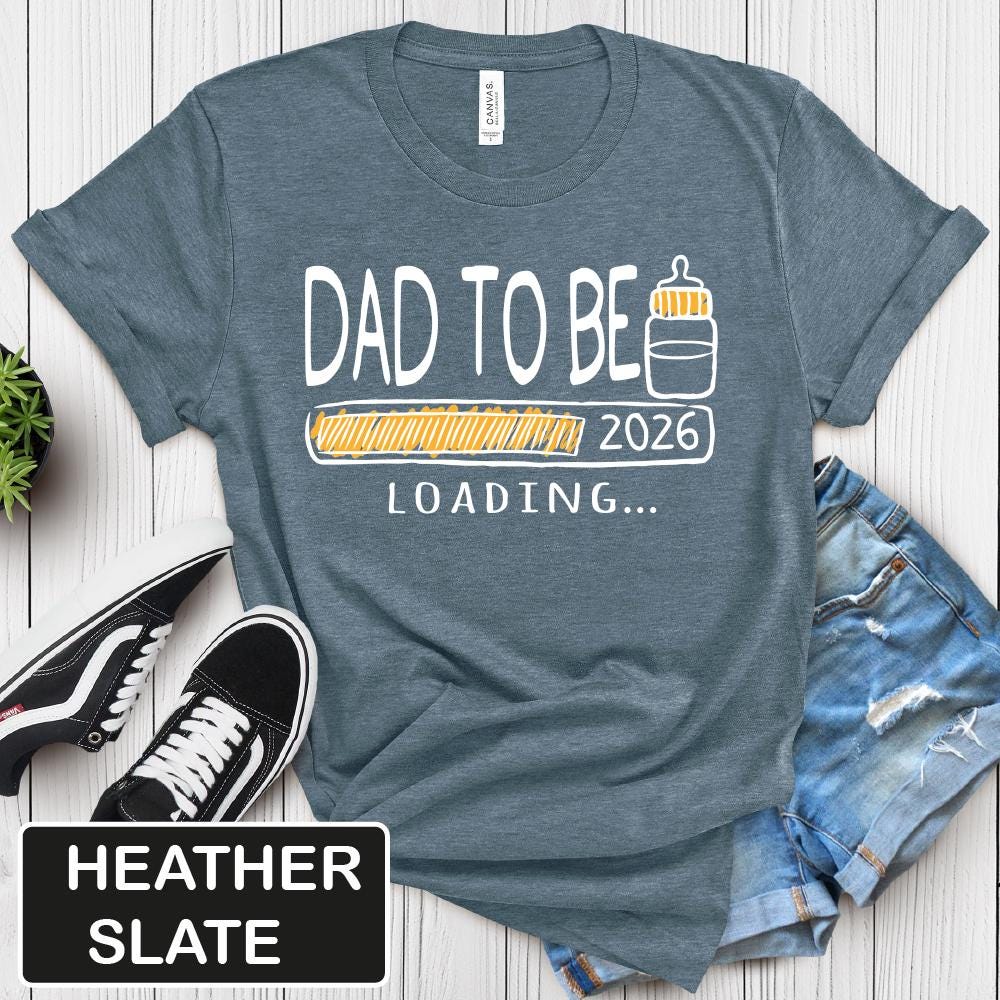 Dad To Be 2026 Gildan 5000 Shirt, Unisex Heavy Cotton Tee, Perfect New Father Gift, Pregnancy Announcement, Printify Choice, Daddy Est 2026 Top