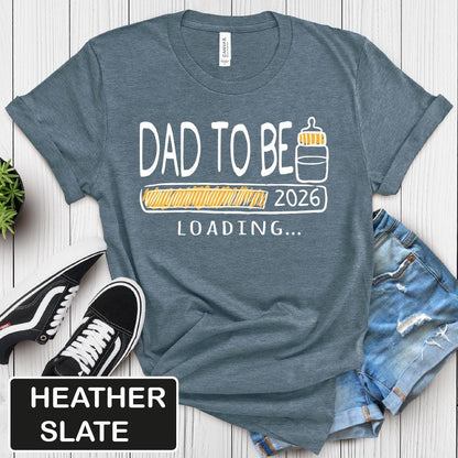 Dad To Be 2026 Gildan 5000 Shirt, Unisex Heavy Cotton Tee, Perfect New Father Gift, Pregnancy Announcement, Printify Choice, Daddy Est 2026 Top