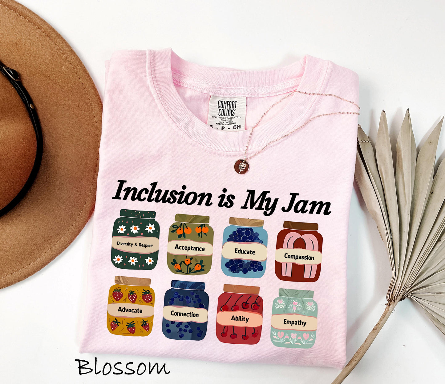 Comfort Colors® 1717 Unisex Garment-Dyed T-shirt, Inclusion Is My Jam, Autism Awareness Gift, SwiftPOD Tee for Teachers & Neurodiversity Advocates