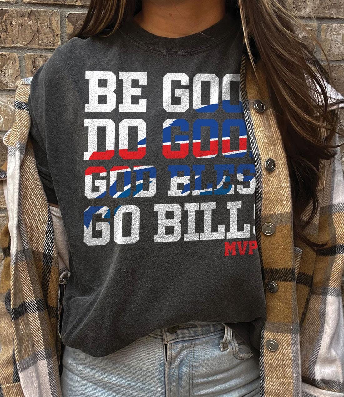 Be Good Do Good God Bless 17 Unisex Heavy Cotton Tee, Gildan 5000, Josh Allen Fan Shirt, Game Day Outfit, Bills Mafia Gift, Printify Choice