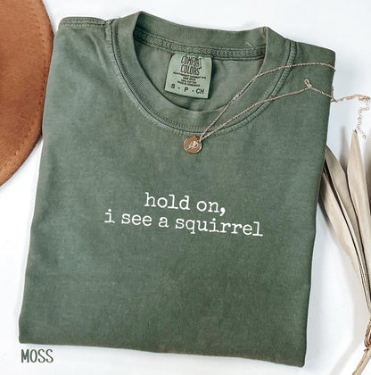 Funny Squirrel Comfort Colors® 1717 Unisex T-shirt Gift for Squirrel Lovers - SwiftPOD Style