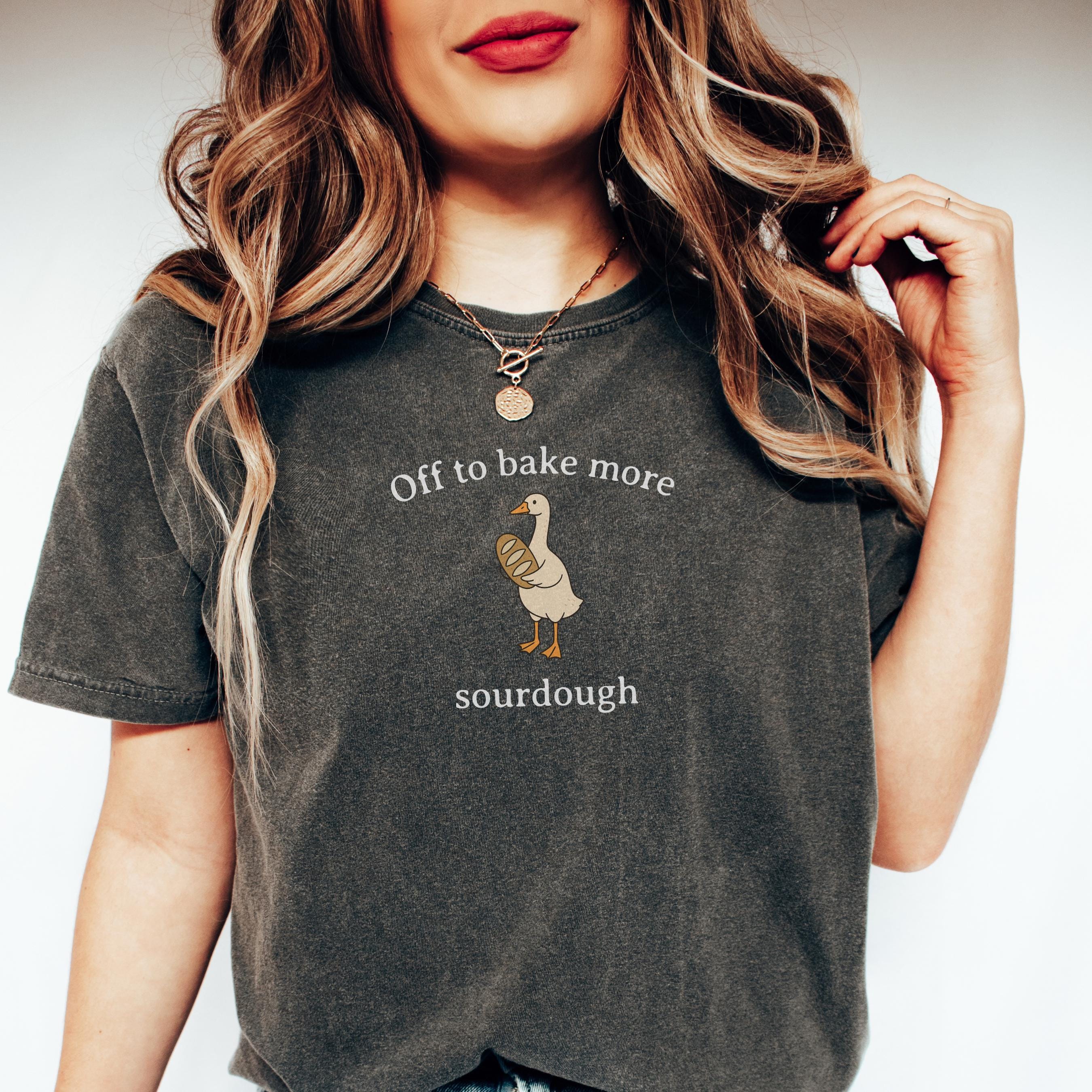 Comfort Colors® 1717 Unisex Sourdough Baker Shirt, Funny Goose Tee, SwiftPOD Gift for Homesteaders, Perfect Fall Outfit, Soft Garment-Dyed Top