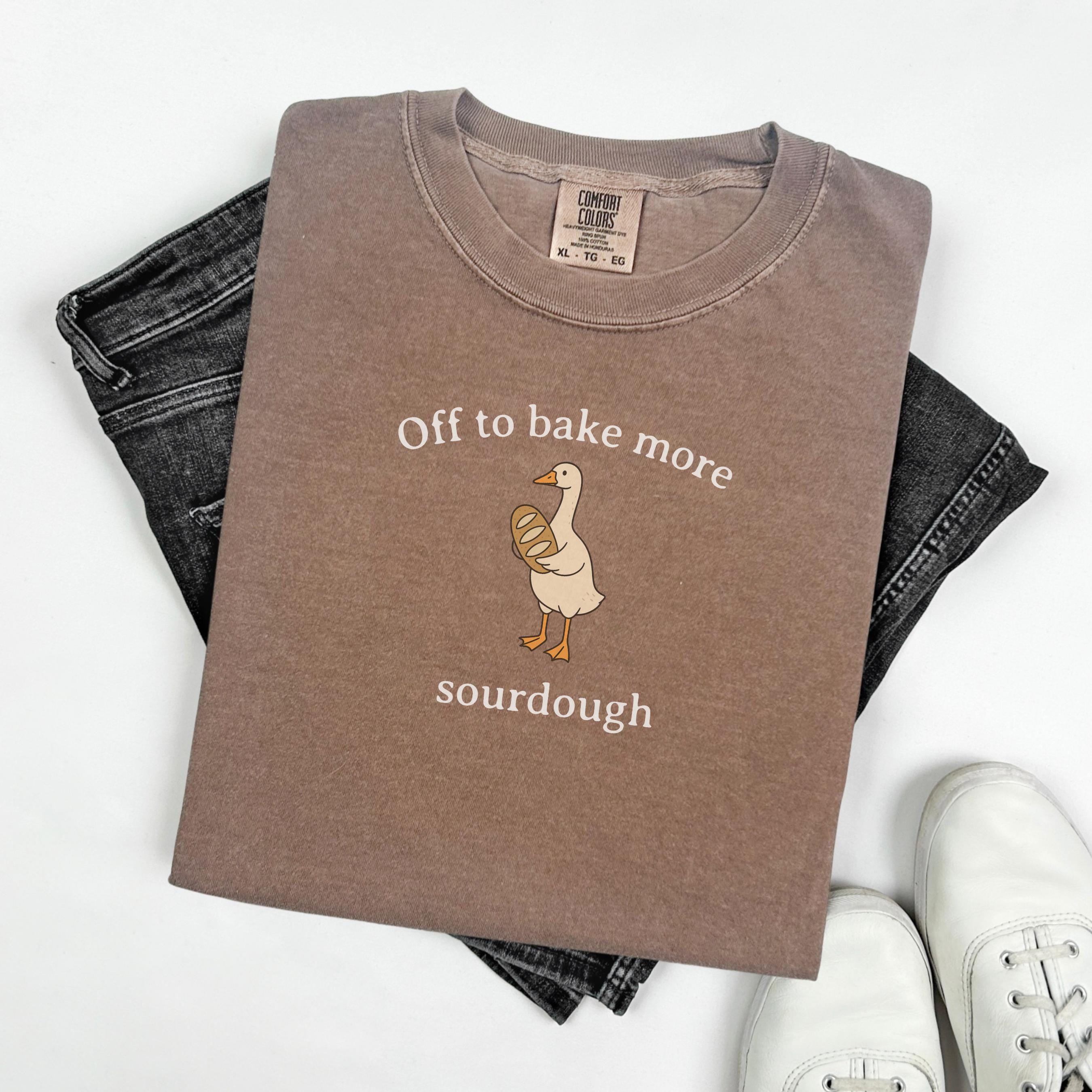 Comfort Colors® 1717 Unisex Sourdough Baker Shirt, Funny Goose Tee, SwiftPOD Gift for Homesteaders, Perfect Fall Outfit, Soft Garment-Dyed Top