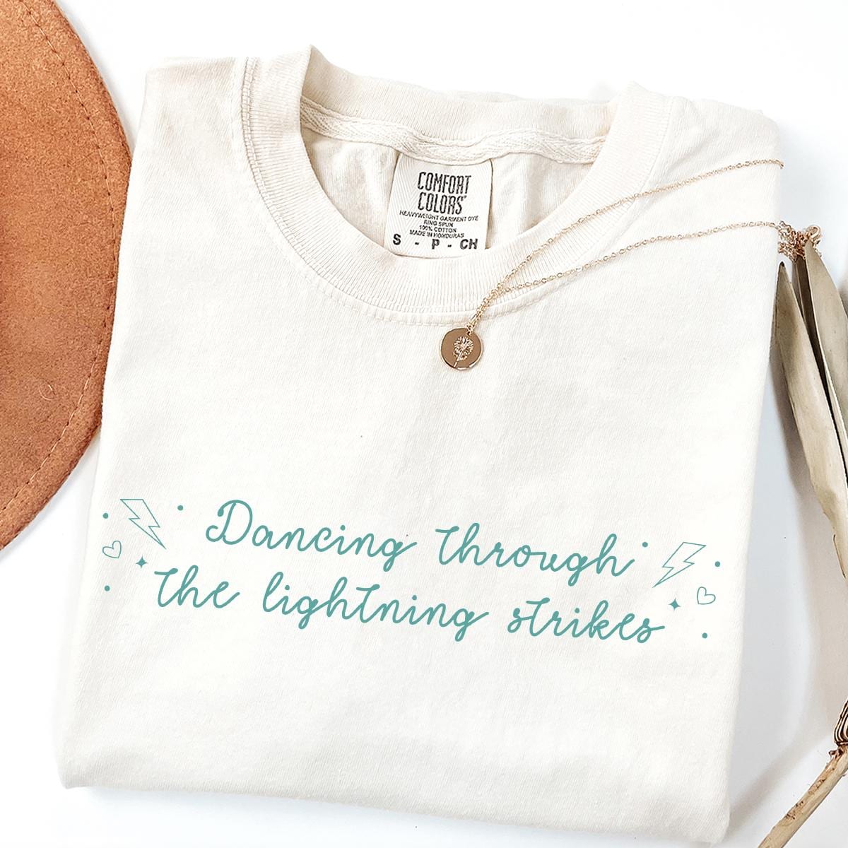 Dancing Through the Lightning Strikes Comfort Colors® 1717 Shirt, Unisex T-shirt for Country Music Fans, Opalite Inspired, Perfect Gift or Dance Tee