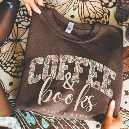 Cozy Comfort Colors® 1717 Coffee & Books Unisex T-shirt Book Lover Gift Perfect Fall Outfit